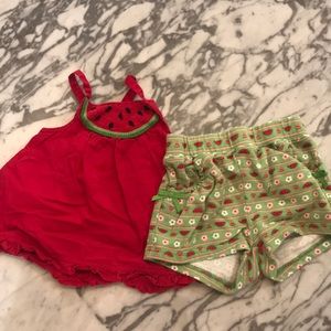 6/$15 Gymboree watermelon set